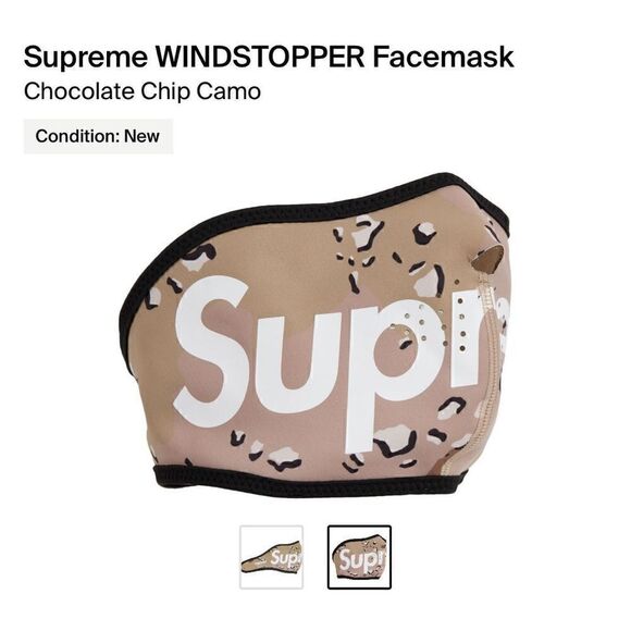Supreme WINDSTOPPER Facemask
“Chocolate Chip camo” - Picture 2 of 4